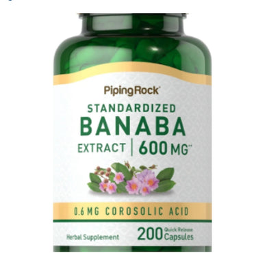Banaba Extract - 200 Quick Release Capsules.