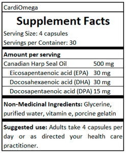 cardiomega supplement facts