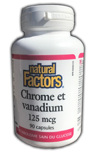 Load image into Gallery viewer, Natural Factors Chromium &amp; Vanadium - 90 Caps