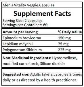 Men's Vitality Veggie Capsules