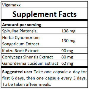 supplement facts vigamaxx